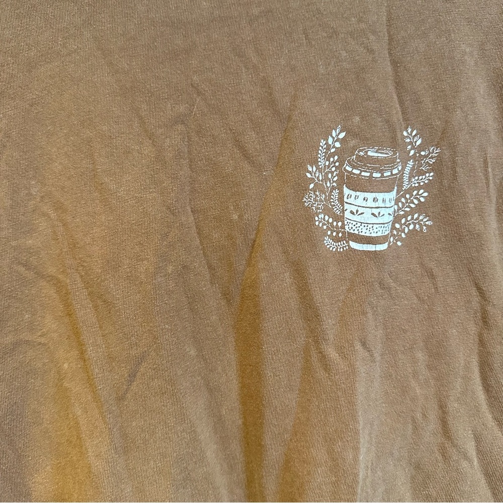 Urban Nation brown coffee cropped T-shirt - Picture 2 of 6